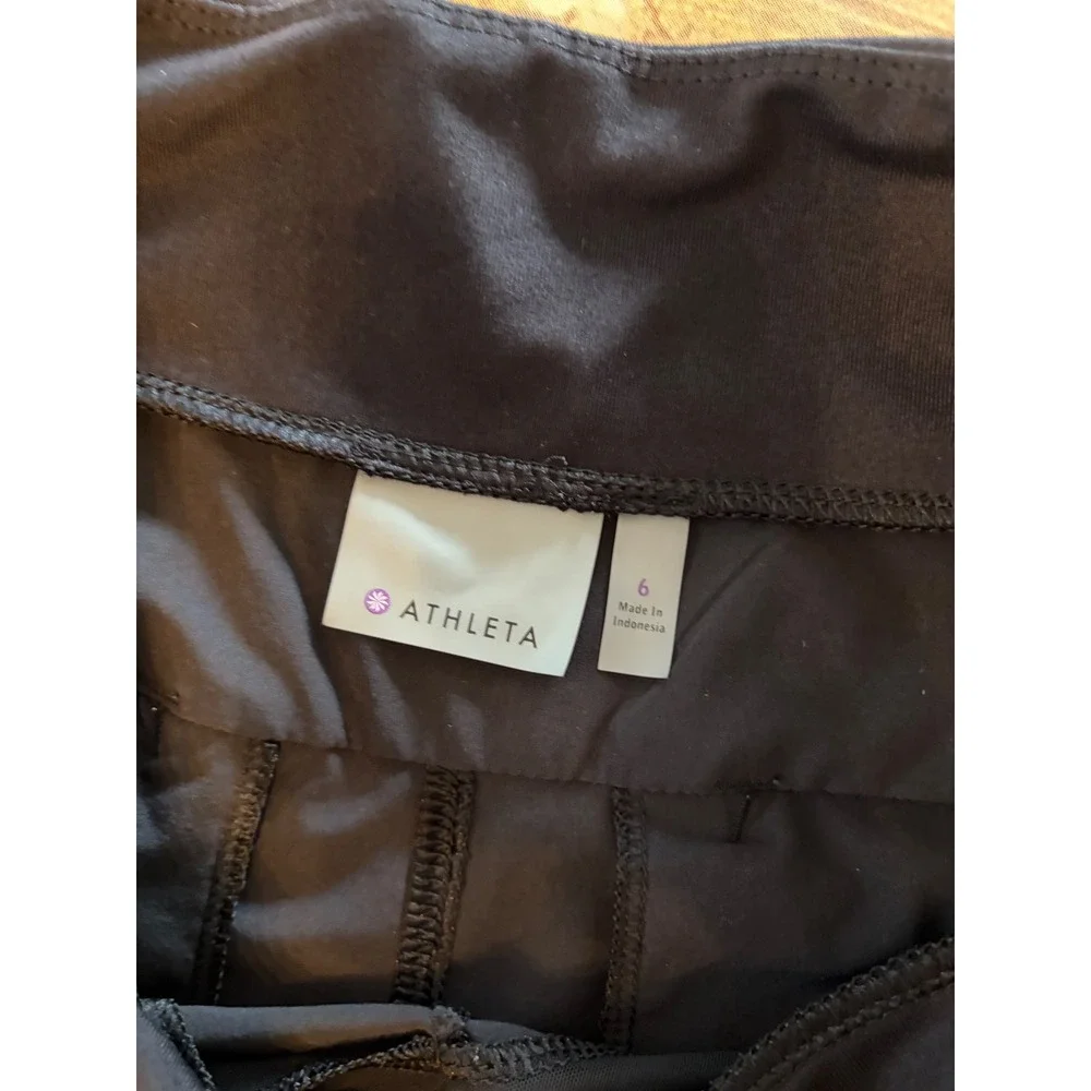 Athleta Women's Size 6 Jogger Pants Black Hiking Travel Sporty Athleisure Ru nng